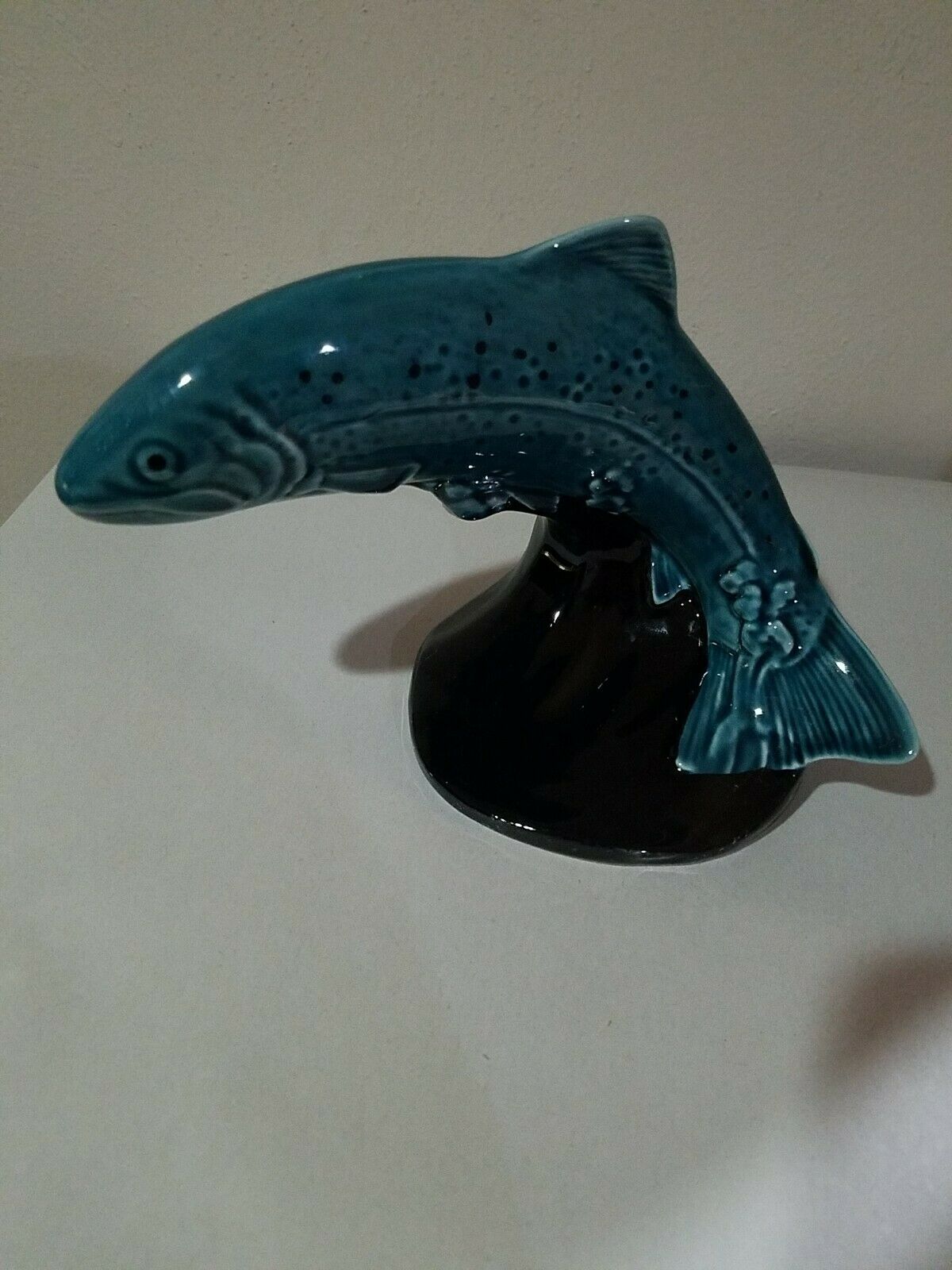 Vintage Poole Pottery Brook Trout Statue/paperweight
