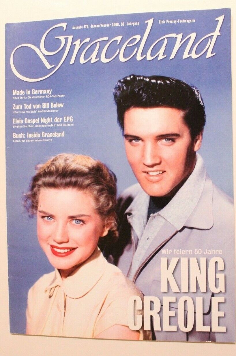 Elvis Presley Graceland Magazine German January February 2008 Rare King Creole