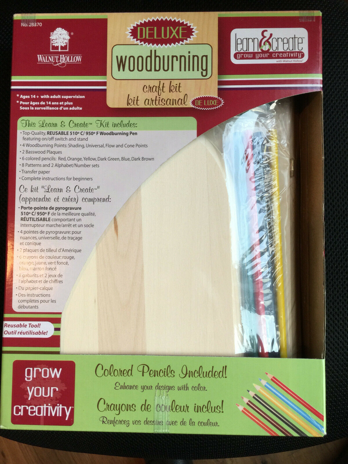 Brand New ~ Deluxe Woodburning Craft Kit ~ Walnut Hollow #28370 (2 Kits Avail)