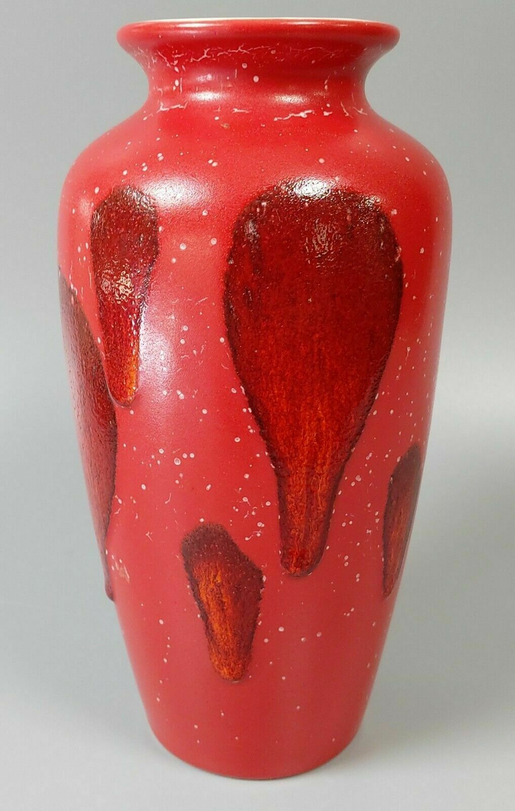 Poole Pottery Vase - 1970 - Patricia Wells - Signed - Galaxy And Crackle Glaze