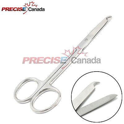 1 Pc Spencer Stitch Scissors 4.5" Delicate With Suture Removal Hook