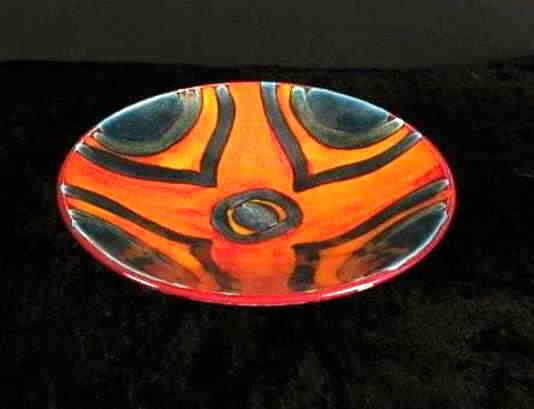 Poole English Art Pottery Charger, Delphis Series, Vintage Mid-century Modern