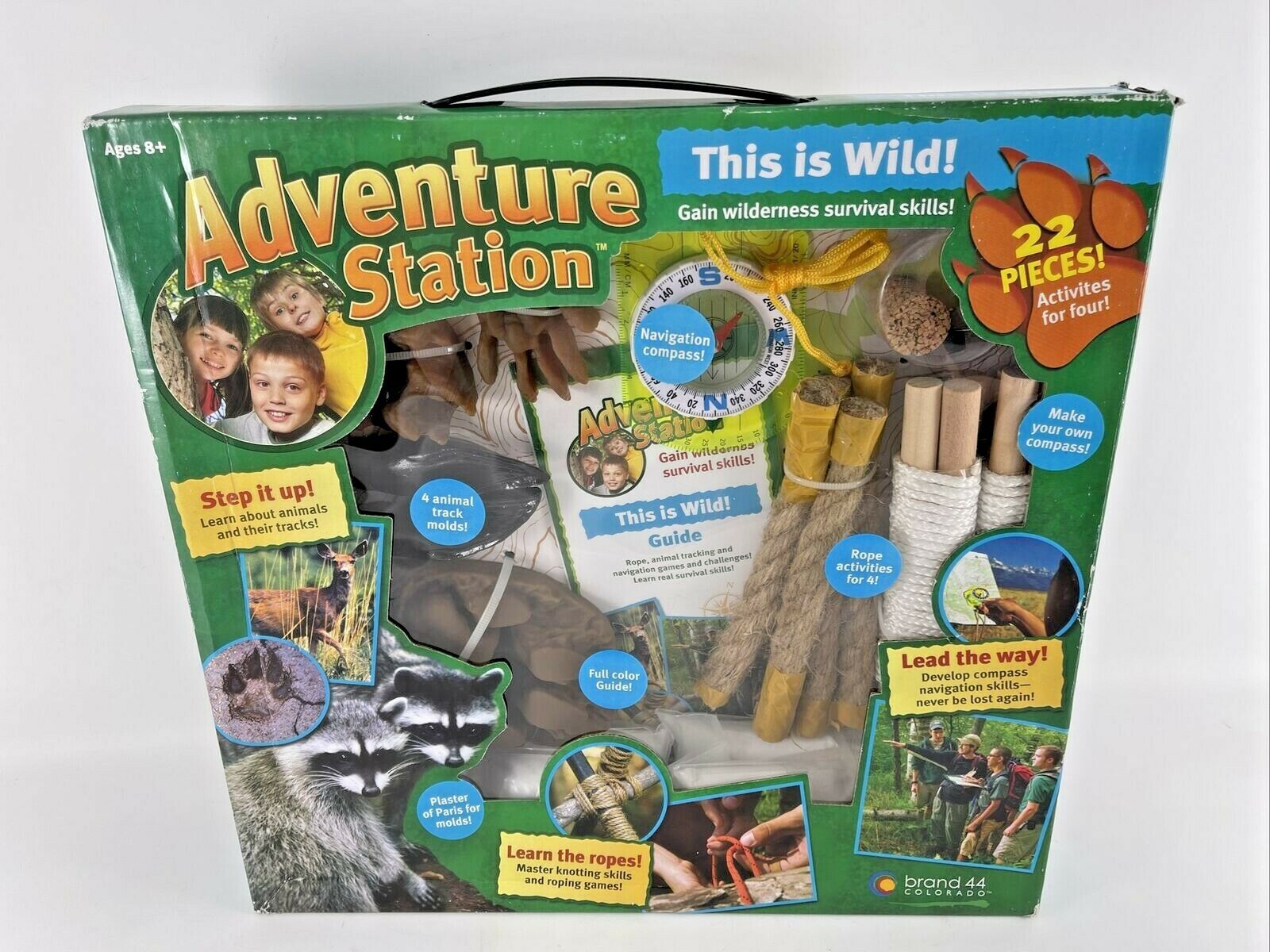 New Brand 44 Adventure Station Wilderness Survival Skills Ages 8+ Rare! Htf!