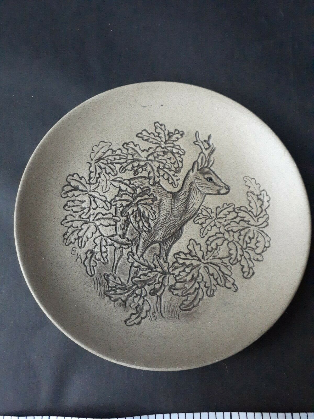 Poole Pottery England Decorative Plate Deer 5.25"