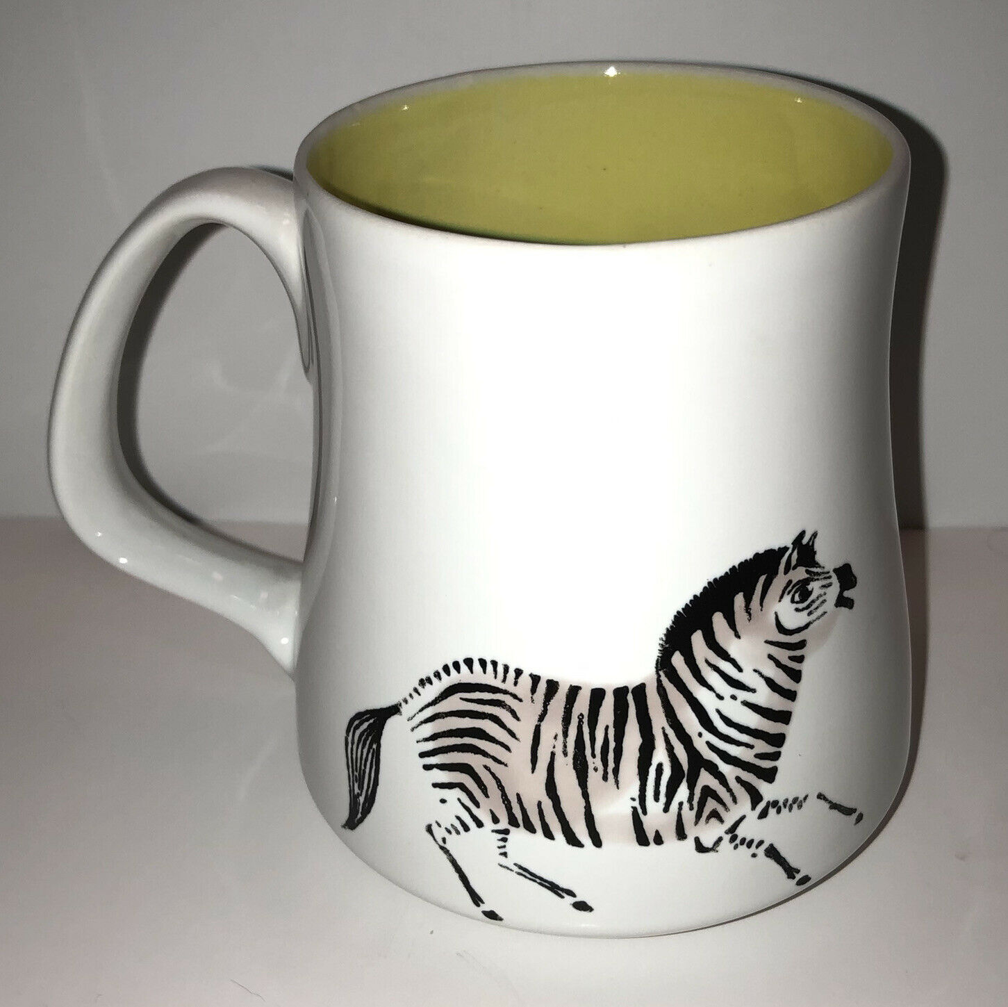 Vintage Poole Pottery England Mug Zebra Horse Zoo Nurseryware Rob’t Jefferson