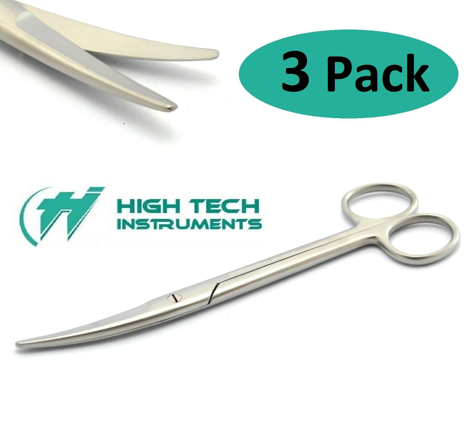 3 Surgical Operating Medical Mayo Scissors Curved 6.75" Blunt/blunt Instruments