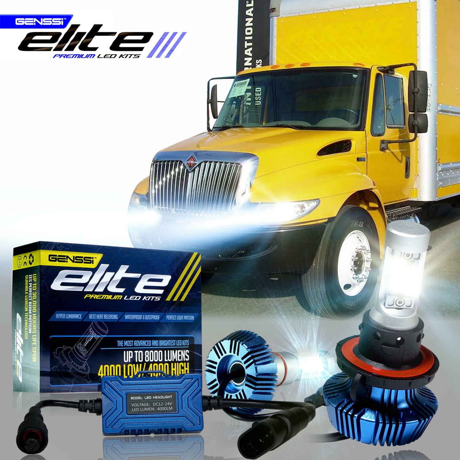 G7 Elite Led Headlight Bulb Kit For 03 To 2012 International Truck 4300 4400