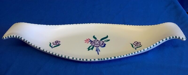 Poole Pottery Freeform Biscuit Tray Dish - Kp Pattern - Patricia Wells