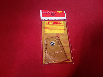 Sew Mate Coin Leather Thimble Quilting Sewing Notions Large