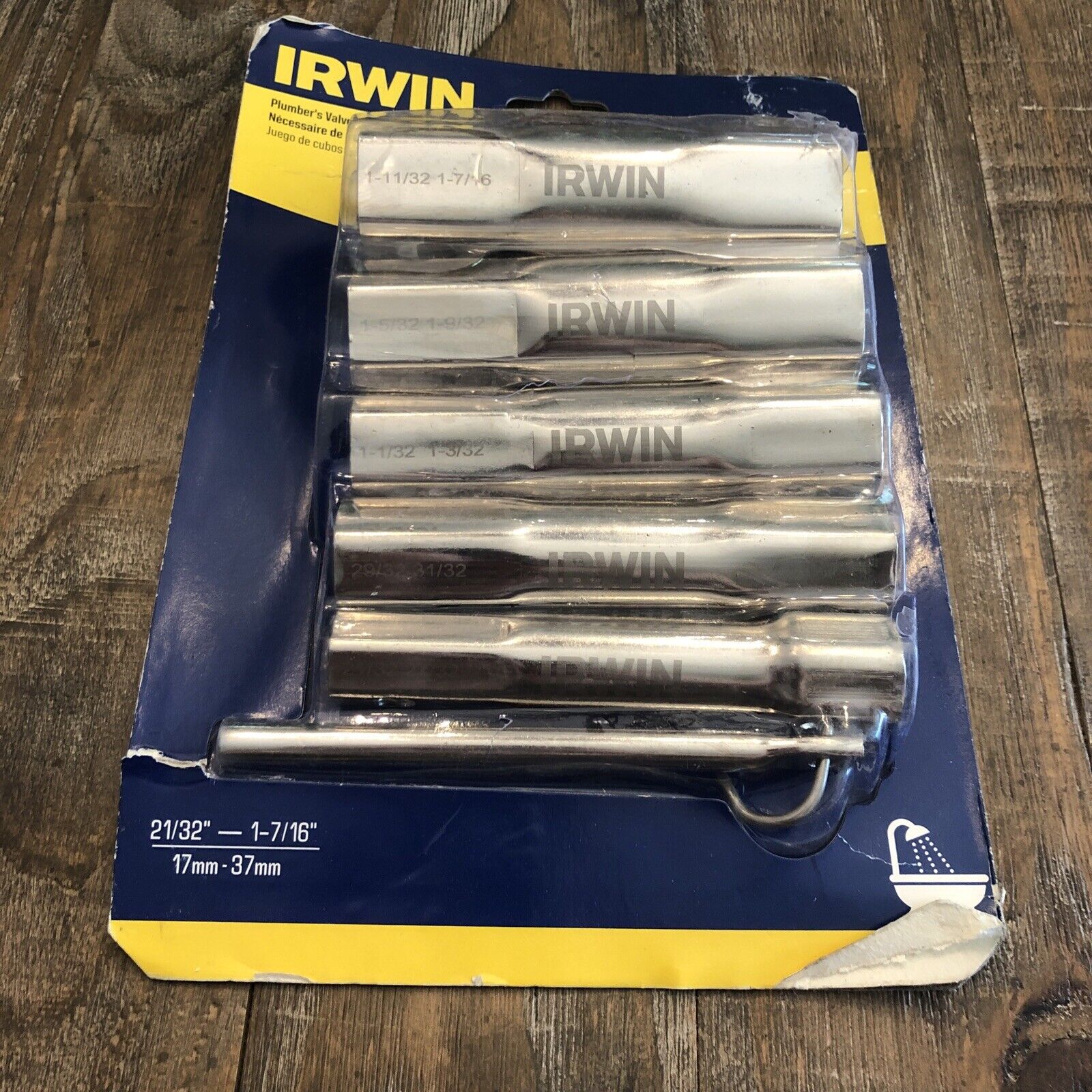 Irwin Shower Valve Socket Wrench Set Irht82247 Brass Craft 10 Sizes (k1)