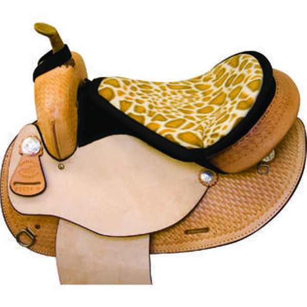 Giraffe Print Western Saddle Seat Saver Cushion New