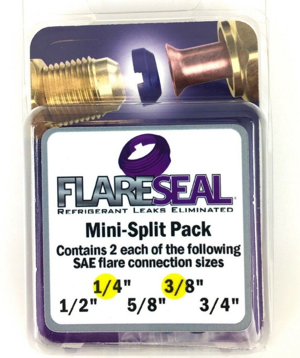 Flare Seal Ductless Mini Split Pack Ac 7,000 Btu  9,000 Or 12,000 Flareseal Diy